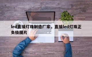 led直插灯珠制造厂家，直插led灯珠正负极图片