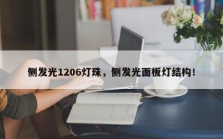 侧发光1206灯珠，侧发光面板灯结构！
