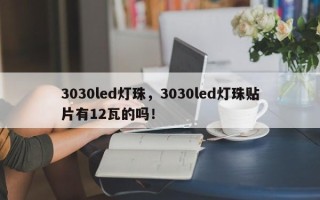 3030led灯珠，3030led灯珠贴片有12瓦的吗！