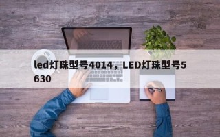 led灯珠型号4014，LED灯珠型号5630