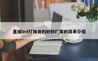 直插led灯珠做的好的厂家的简单介绍