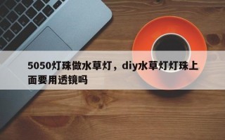 5050灯珠做水草灯，diy水草灯灯珠上面要用透镜吗