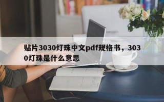 贴片3030灯珠中文pdf规格书，3030灯珠是什么意思